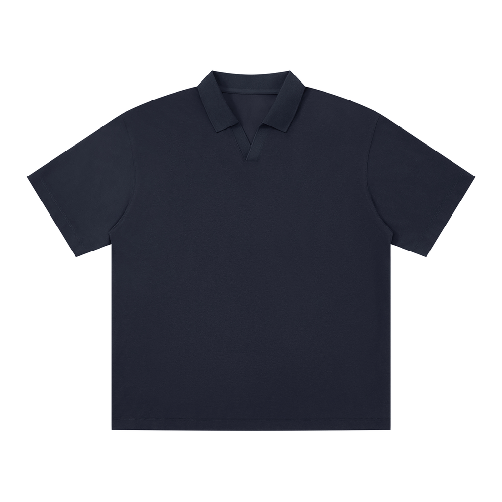 Men's Drop Shoulder Polo Shirt